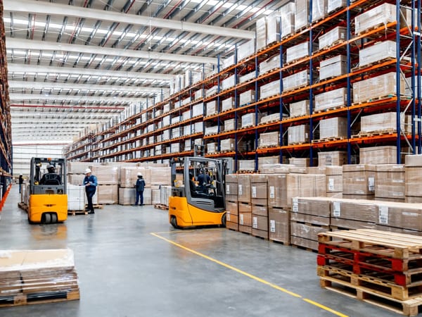 Industrial distribution center interior