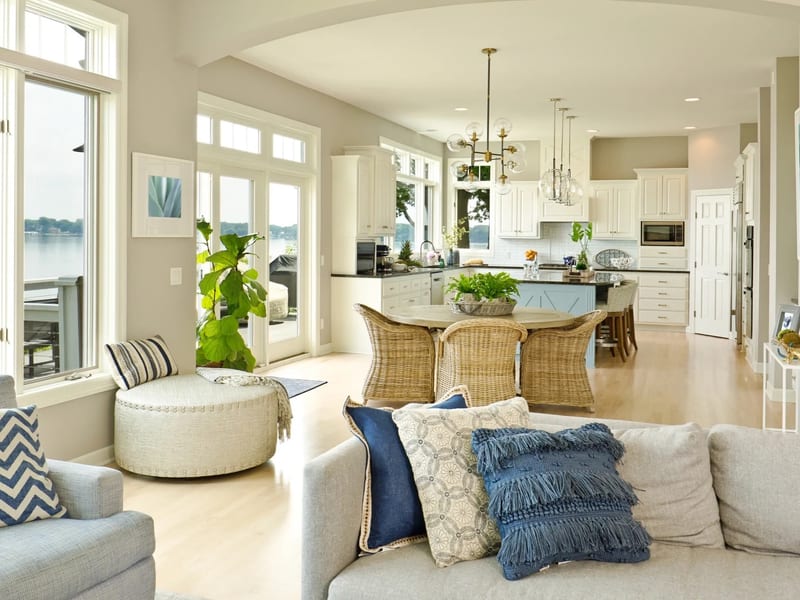 Modern kitchen open concept living